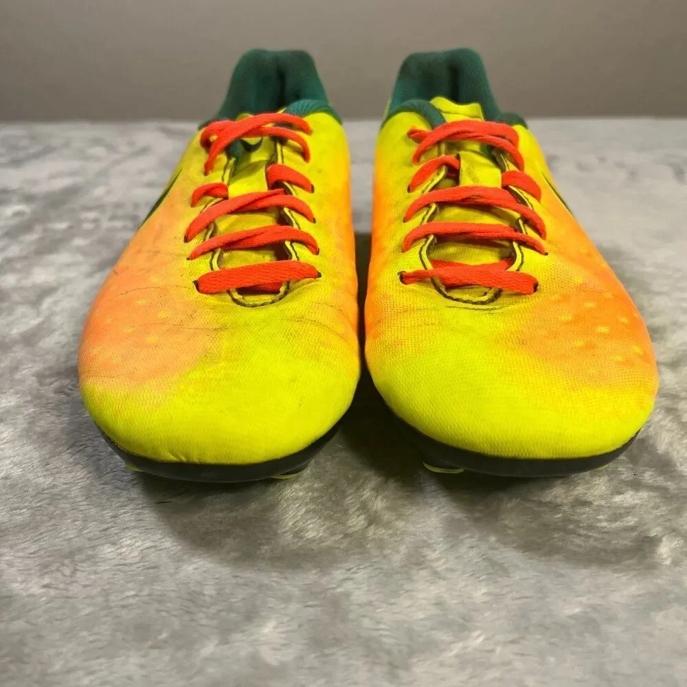 Nike Magista Ola 2 FG Youth Jr 4 Soccer Cleats Football Boots Volt Orange Yellow - Picture 2 of 9